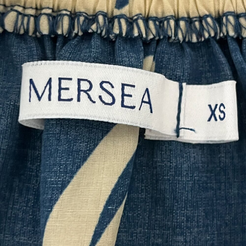 Mersea Womens Off Shoulder Dress XS Floral Resort Island Coastal Beach Summer - Picture 7 of 9